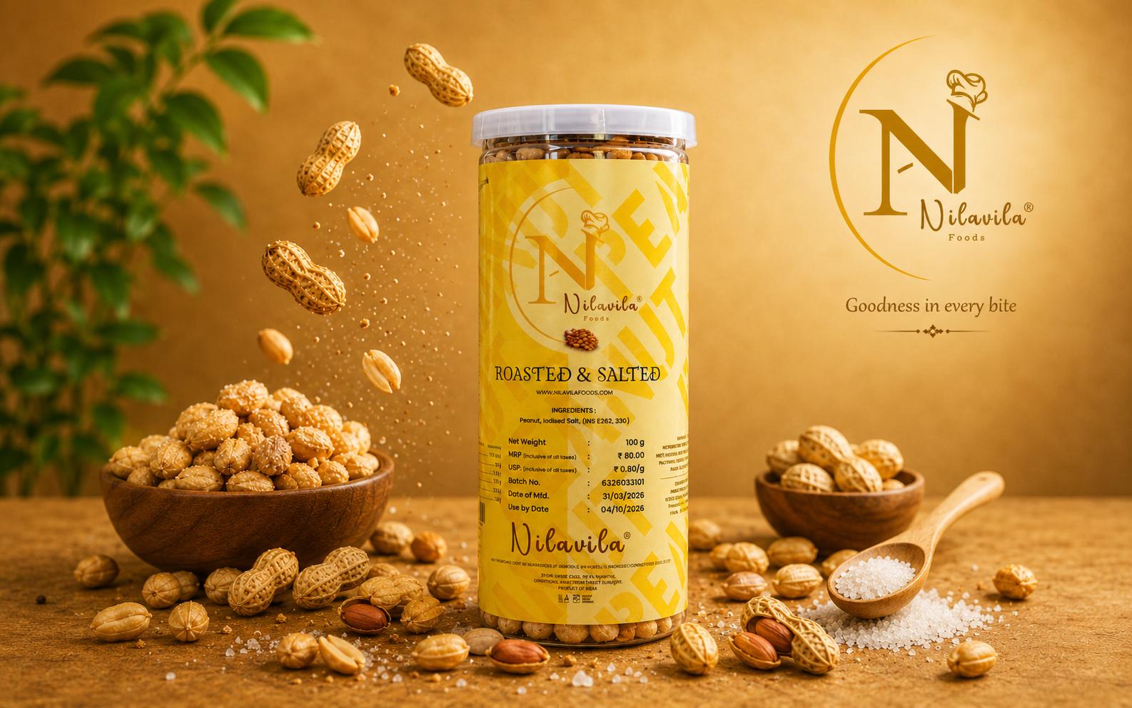 Nilavila Roasted and Salted Peanuts